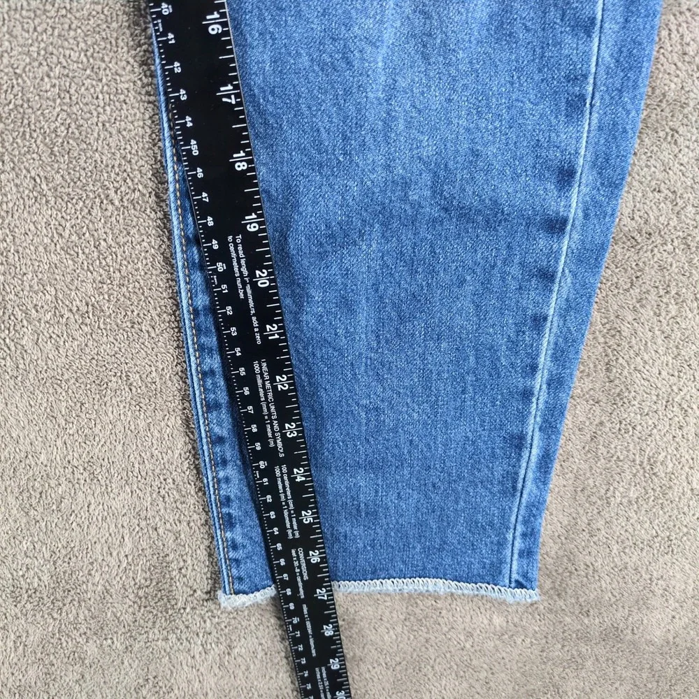 HAMMER JEANS Women Distressed Ripped Blue Denim Straight Leg Jeans Size‎ 9